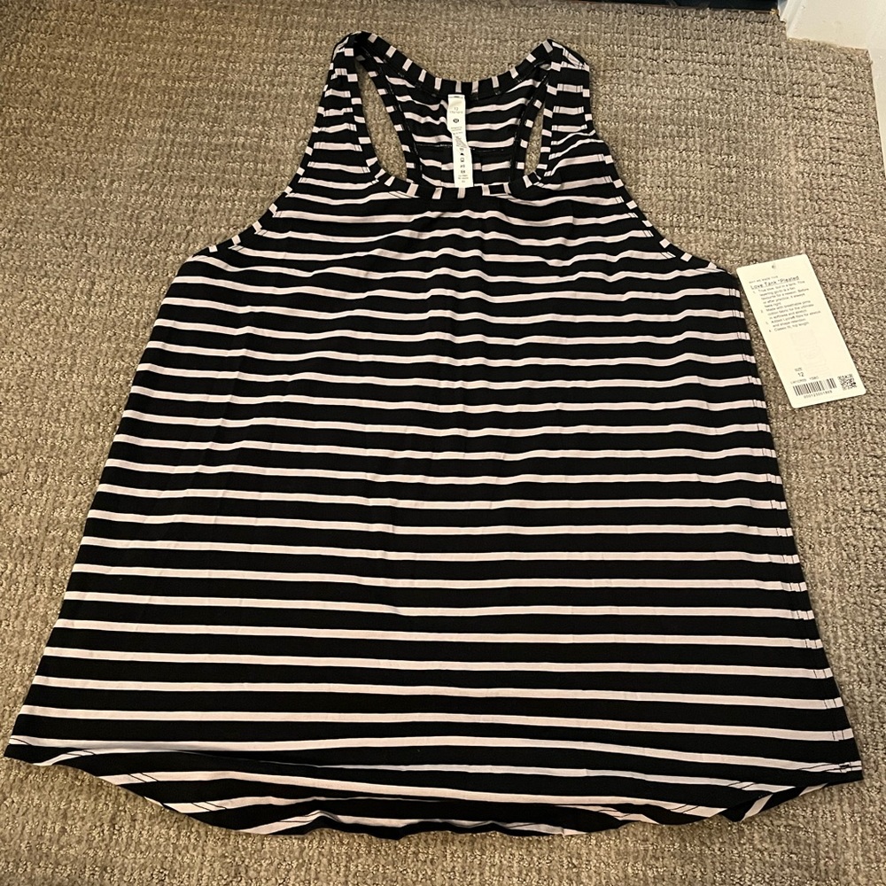 Lululemon striped tank top
